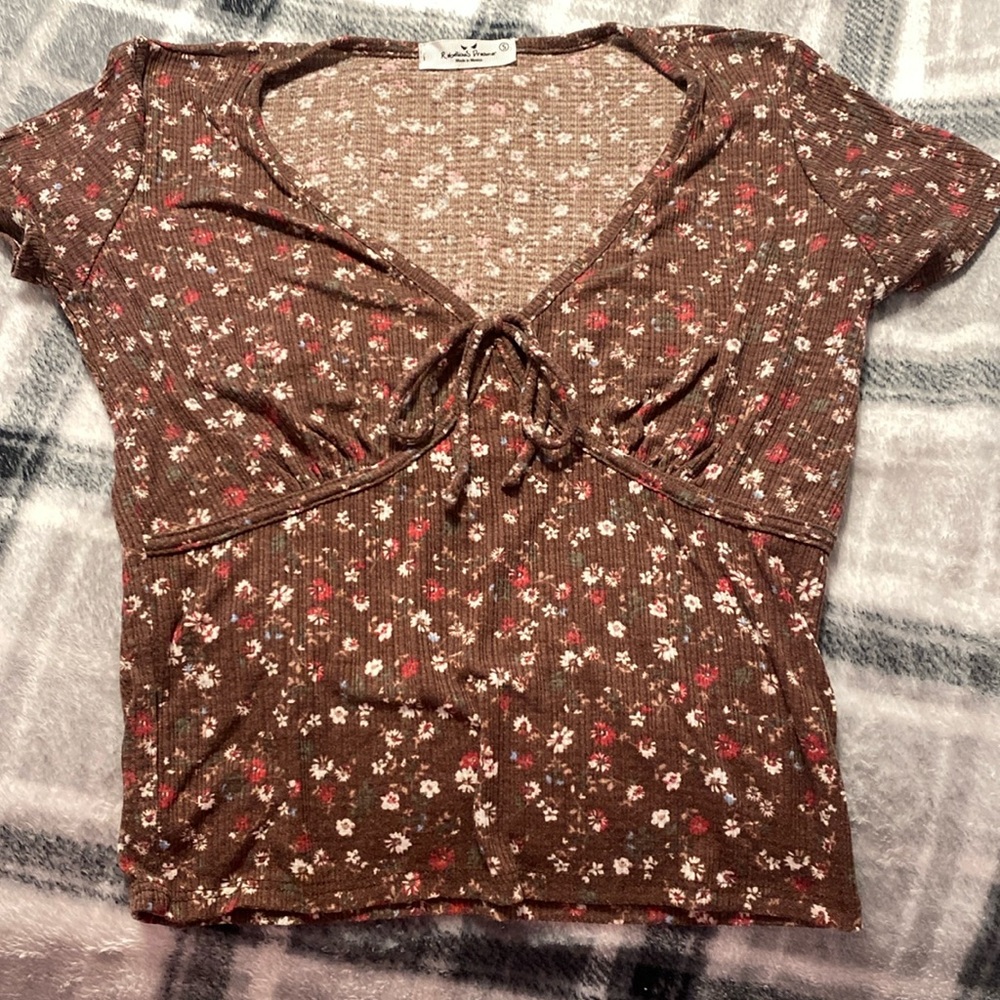 Floral Cropped Tee